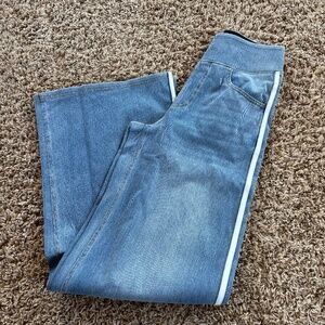 HALARA Flex High Waist Wide Leg Blue Denim Side Stripe Jeans Women’s XSP MP